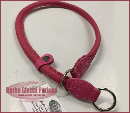 Zughalsband Leder 12mm/53-75cm pink